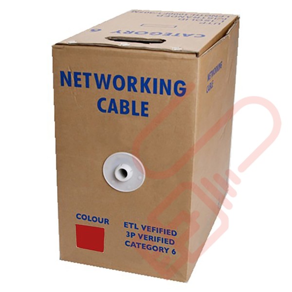 Stranded Cat6 UTP Premium LSZH 305 Metre Bulk Cable Red