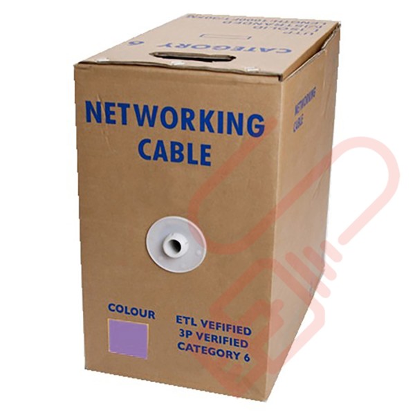 Stranded Cat6 UTP Premium LSZH 305 Metre Bulk Cable Purple